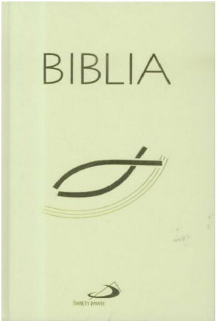 Biblia z rybką biała
