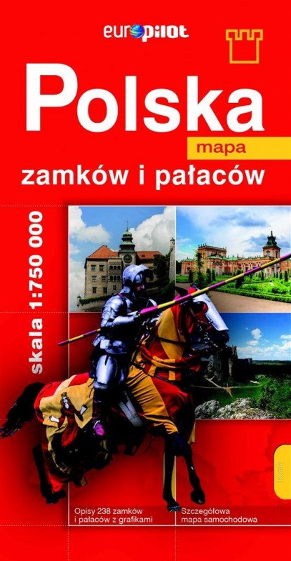 Polska. Mapa zamków i pałaców