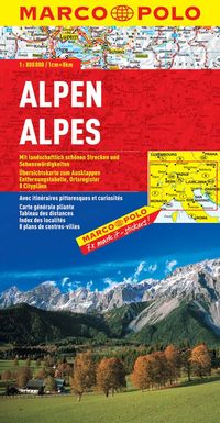 Alpy 1:800 000 w. niemiecka mapa marco polo
