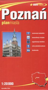 Poznań 1:20 000 plan miasta