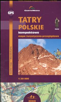 Tatry polskie kompaktowe mapa turystyczno-przeglądowa
