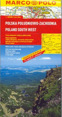 Polska cz. 3 południowo - zachodnia mapa marco polo