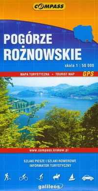 Pogórze Rożnowskie Mapa turystyczna 1:50 000