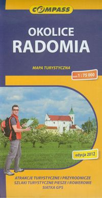 Okolice Radomia mapa turystyczna 1:75 000
